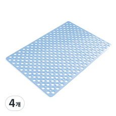 비제스코 다용도 발바닥 지압 매트 VIV-B7 75 x 43 cm, 블루, 4개