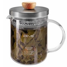 Driver 冷熱兩用沖茶壺 400ml/600ml/1000ml，高密度濾網, 透明, 1個