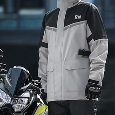 好撿選物 時尚潮流款兩件式防水外套套裝 1件, 灰黑色