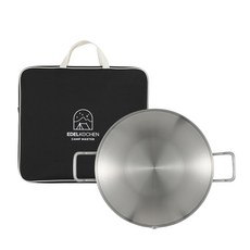 EDELKOCHEN 電磁爐不鏽鋼烤盤 + 專用收納袋組合, 36cm, 1套