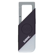 SABRE 沙豹 2合1高分貝SOS隨身警報器 LED燈 130dB警報聲 1800英尺(500米)聲音範圍 多功能登山扣, 1個