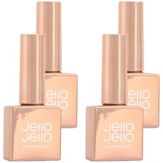 Jello Jello 完美基礎凝膠指甲油, 單一顏色, 4個, 10ml