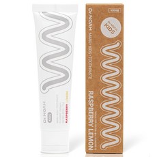 [비건라이프] 닥터노아 마루 유아 치약 불소 라즈베리 레몬향, 1개, 75g