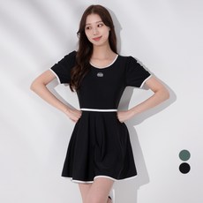 CARET 女士泡泡袖連身泳裝