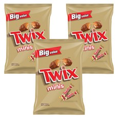 Twix 特趣 迷你焦糖夾心巧克力, 990g, 3包