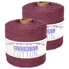 Teolsilnara 迷你捲 Blooming Cotton 18股 精梳棉紗 織線 350g, 01 乾燥玫瑰色