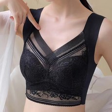 女款蕾絲刺繡大尺碼無縫內衣