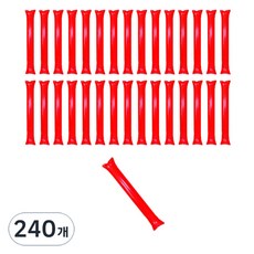 Maket Gamseong 加油棒氣球, 240個, 紅色