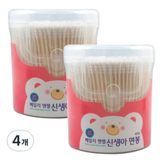 Bailey 螺旋棉花棒, 400入, 2入