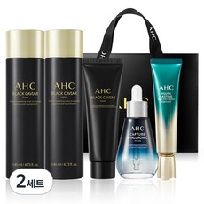 AHC 黑魚子醬青春護理組+購物袋, 2組