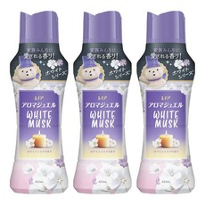 Lenor 蘭諾 日本原裝進口 衣物芳香豆 白麝香, 420ml, 3瓶