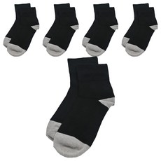 Honey LuLu 台灣製竹炭加大寬口襪 透氣乾爽消臭抑菌, 黑色, 24~28cm