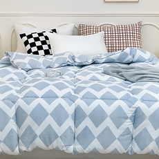 夢之語 石墨烯羽絲絨發熱被, 沫藍菱線