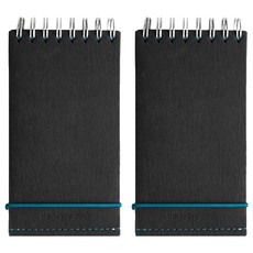 Sosomoongoo The Very Thing 便攜筆記本 130mm x 70mm, 黑色, 2個