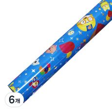 뽀로로 증착롤포장지 대, 블루, 6개