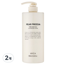 AVCA 純淨溫和神經醯胺身體乳液 梨與小蒼蘭, 2個, 800ml