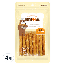 네츄럴랩 강아지 베이커 츄 간식 S, 우피 치킨 스틱, 120g, 4개