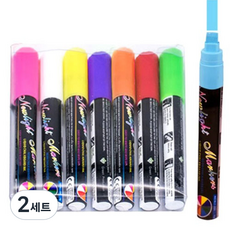 Fullcolors 全彩 玻璃窗LED黑板麥克筆 8色, 混合顏色, 2套
