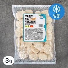 바른웰 우리감자 허니치즈고로케 (냉동), 1kg, 3개