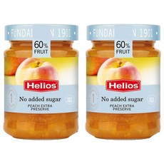Helios 無糖特級桃子果醬, 280g, 2罐
