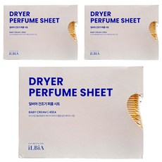 iLBiA 烘衣機專用香氛紙 嬰兒奶油香, 40張, 3盒