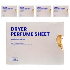 iLBiA 烘衣機專用香氛紙 嬰兒奶油香, 40張, 5盒