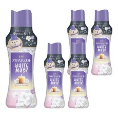 Lenor 蘭諾 日本原裝進口 衣物芳香豆 白麝香, 420ml, 5瓶