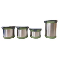 萬用好儲存不鏽鋼密封罐 Set 透明PC蓋 卡扣式密封, 3.3L, 1組