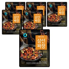 청정원 삼선짜장, 80g, 6개