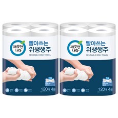 KleanNara 可綠納樂 可水洗衛生抹布, 120張, 8個