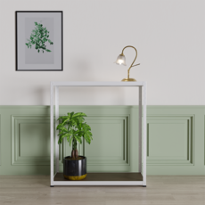 슈랙 철제 스탠드선반 1200 x 400 x 900 mm, 화이트프레임, 2단