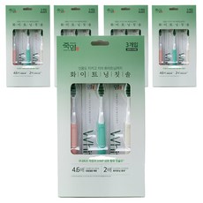 죽염 화이트닝 칫솔, 3개입, 5개