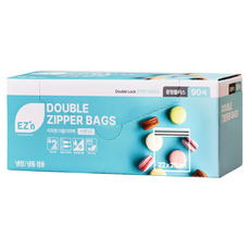 EZn 標準雙層夾鏈袋 冷藏冷凍兩用, 中型Plus, 90入, 1盒