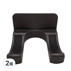 超級工廠 簡易吹風機架 後繞線 太空鋁材質 灰色, 2個