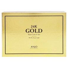 ANJO 24K黃金保養禮盒組, 奢華呵護，保濕透亮，賦予肌膚年輕光采, 1組