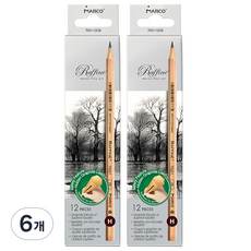 Allode Marco 原木素描鉛筆 TYPE03 12入, H, 6個