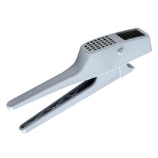 樂司廚品 2合1手握壓蒜器 430不鏽鋼刀片 銀色, 不鏽鋼 銀色, 1個