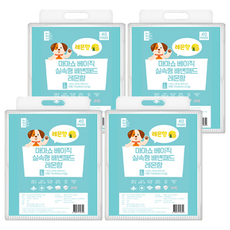 마마쇼 강아지 베이직 실속형 배변패드 레몬향 45g, 40개입, 4개