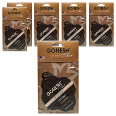 GONESH 精油香氛片 椰香 清新空氣 持久散香 適用於車內、衣櫥等空間, 6個