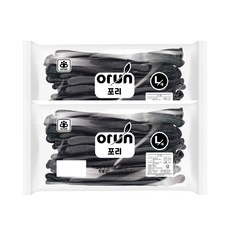 orUn PU手掌塗層手套 L, 黑色, 20個