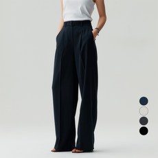 MIND BRIDGE 女性單褶寬版西裝褲 MZPT3201