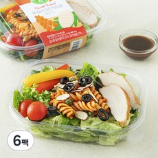 그린래빗 푸실리 닭가슴살 샐러드, 205g, 6팩