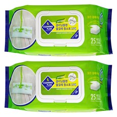 CLEANING PLAN 大型濕拖巾 25張, 2個