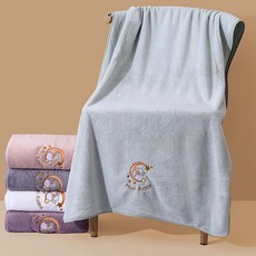 Titan 特大尺寸 大型海灘巾 140 x 70 cm, 淺綠色月亮兔, 1個