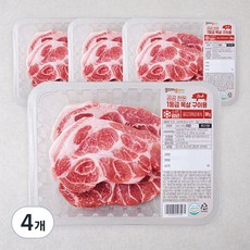 곰곰 한돈 1등급 목살 구이용 (냉장), 300g, 4개