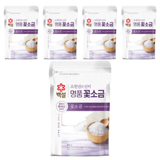 백설 오천년의 신비 명품 꽃소금, 900g, 5개