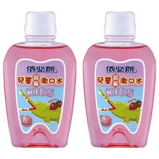 依必朗兒童漱口水 草莓口味 350ml 含Chlorhexidine抗菌配方, 2瓶