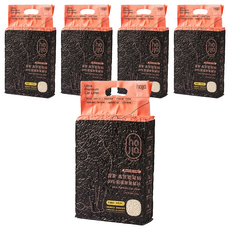 hojja 賀家 高效能凝結99%抑菌除臭豆腐貓砂 米粒形, 2.5kg, 5包, 無香