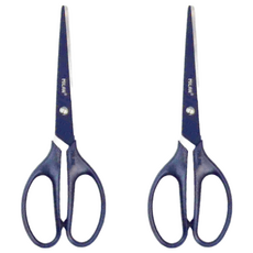 MILAN 極細精密事務剪刀 17cm, 藍色, 2個
