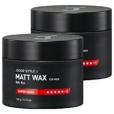 J'SOOP 男士霧面啞光定型髮蠟, 120g, 2個